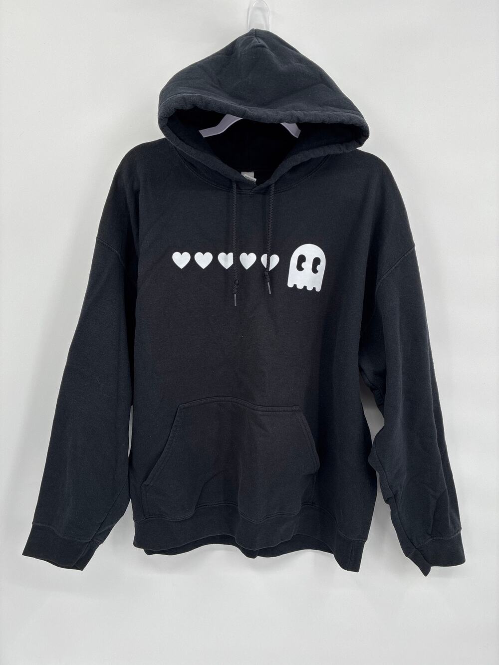 Pacman Black Couple Sweatshirt Hoodie Valentines Day Sweatshirt XL